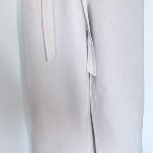 Nautica Linen Tie Waist Wide Leg Pants